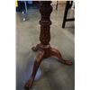 Image 8 : CARVED BASE WOOD PARLOUR TABLE