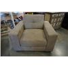 Image 2 : BROWN SOFA AND ARMCHAIR