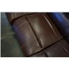 Image 8 : BROWN LEATHER ELECTRIC RECLING SOFA