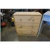 Image 2 : FLIP TOP TABLE AND SMALL PINE 3 DRAWER DRESSER