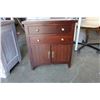 Image 8 : 2 DRAWER AND 1 DRAWER NIGHTSTANDS - MAHOGANY AND RUSTIC