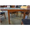 Image 8 : DRAWLEAF GLASSTOP DINING TABLE WITH 4 CHAIRS