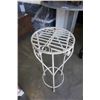 Image 8 : NIGHT STAND AND METAL PLANT STAND