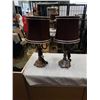 Image 1 : PAIR OF METAL BASE TABLE LAMPS