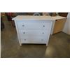 Image 1 : WHITE 3 DRAWER DRESSER WITH PRISM KNOBS