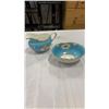Image 2 : 4 CREAM AND SUGARS, ROYAL ALBERT, DENBY, THORLEY AND YELLOW DEPRESSION GLASS