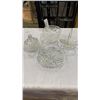 Image 1 : 4 CRYSTAL DISHES - FOOTED DISH, BASKET, LIDDED DISH