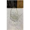 Image 2 : 4 CRYSTAL DISHES - FOOTED DISH, BASKET, LIDDED DISH