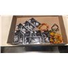 Image 2 : TABLE TOP DISPLAY CASE WITH STORAGE NO KEY AND 10 NEW ANKLETS WITH NECKLACES, BRACELETS