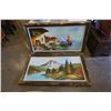 Image 1 : 2 LARGE PAINTINGS ON CANVAS