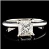 Image 1 : 1.27ctw Diamond Platinum Solitaire Ring