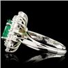 Image 3 : 14K Gold 1.60ct Emerald & 1.45ctw Diamond Ring