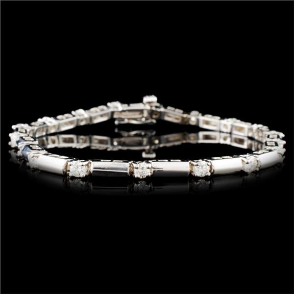 14K Gold 1.12ctw Diamond Bracelet