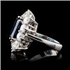 Image 3 : 18K Gold 5.64ct Tanzanite & 3.75ct Diamond Ring
