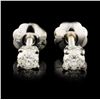 Image 1 : 14K Gold 0.16ctw Diamond Earrings