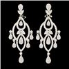 Image 1 : 14K Gold 4.70ctw Diamond Earrings