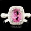 Image 1 : 18K Gold 2.11ct Spinel & 0.95ctw Diamond Ring