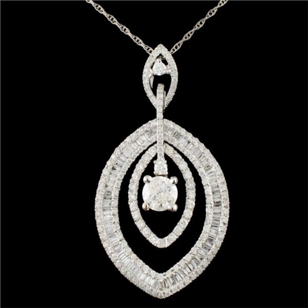 18K Gold 1.83ctw Diamond Pendant