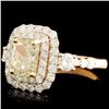 Image 2 : 18K Gold 2.11ctw Diamond Ring