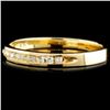 Image 2 : 14K Gold 0.17ctw Diamond Ring