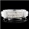 Image 2 : 18K Gold 0.73ctw Diamond Ring