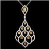 Image 2 : 18K Gold 2.16ctw Diamond Pendant