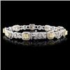 Image 2 : 18K White Gold 5.66ctw Fancy Color Diamond Bracele