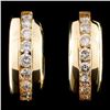Image 1 : 14K Gold 1.31ctw Diamond Earrings