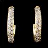 Image 1 : 18K Yellow Gold 0.50ct Diamond Earrings