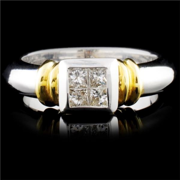 18K Gold 0.35ctw Diamond Ring