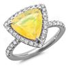 14K Gold 2.00ct Opal & 0.60ct Diamond Ring