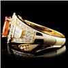 Image 3 : 18K Yellow Gold 2.54ct Sapphire & 1.15ct Diamond R