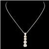 Image 1 : 14K Gold 0.47ctw Diamond Pendant