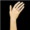 Image 4 : 14K Gold 17.00ct Kunzite & 1.32ctw Diamond Ring