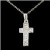 Image 1 : 14K Gold 0.77ctw Diamond Pendant
