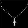 Image 2 : 14K Gold 0.77ctw Diamond Pendant