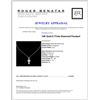 Image 3 : 14K Gold 0.77ctw Diamond Pendant