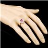 Image 3 : 18K Gold 1.28ct Spinel & 0.85ctw Diamond Ring