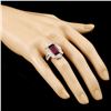 Image 3 : 18K Gold 5.48ct Tourmaline & 1.54ctw Diamond Ring