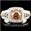 Image 1 : 14K Gold 1.56ctw Diamond Ring