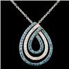 14K Gold 1.01ctw Fancy Color Diamond Pendant