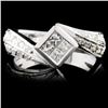 Image 1 : 18K White Gold 0.62ctw Diamond Ring