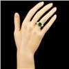 Image 4 : 2.68ct Emerald & 1.00ctw Diamond Platinum Ring