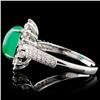 Image 3 : 18K White Gold 1.84ct Emerald & 0.62ct Diamond Rin