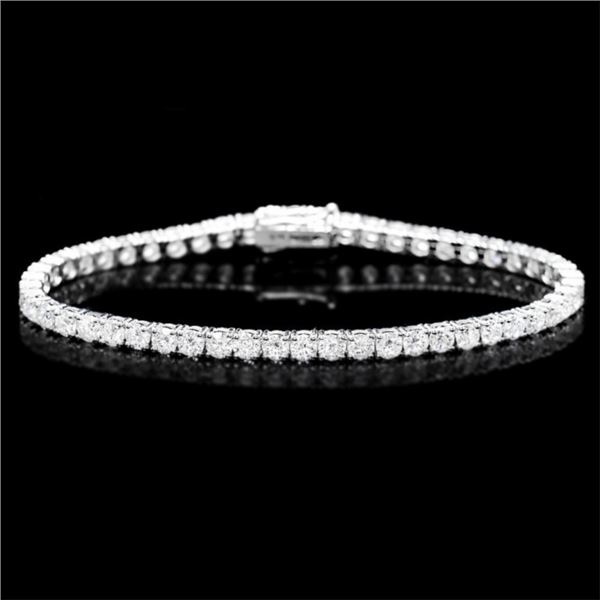 ^18k White Gold 8.00ct Diamond Bracelet