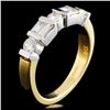 Image 2 : 14K TT Gold 0.71ctw Diamond Ring