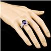 Image 3 : 14K Gold 4.44ct Amethyst & 1.30ctw Diamond Ring