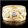 Image 1 : 14K Gold 0.78ctw Diamond Ring