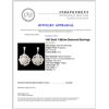 Image 3 : 14K Gold 1.68ctw Diamond Earrings