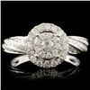 Image 1 : 14K Gold 0.84ctw Diamond Ring